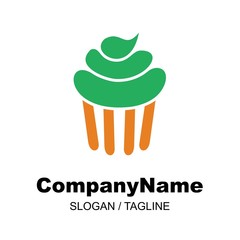 cupcake logo icon Vector