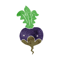 retro cartoon beet