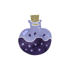 retro cartoon science potion