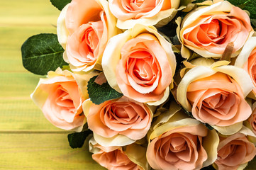 Bouquet of roses flowers