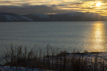 Sunset at the sea