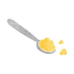 retro cartoon spoonful