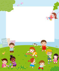 Fototapeta premium Happy children