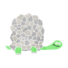 retro cartoon tortoise