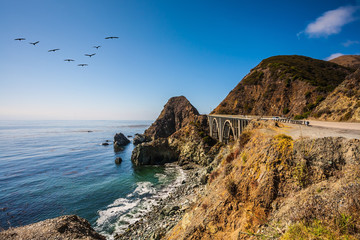 The bridge - viaduct along the Pacific coast © Kushnirov Avraham
