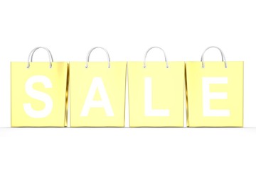 sale written on shopping bag