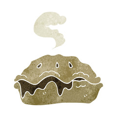 retro cartoon hot pie