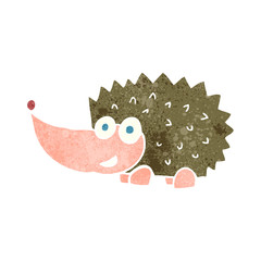 retro cartoon hedgehog