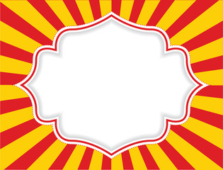 Frame with stripes. Vector illustration.