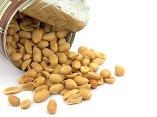 Geröstete Erdnüsse , Roasted peanuts