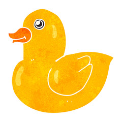 retro cartoon rubber duck