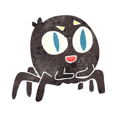 retro cartoon spider