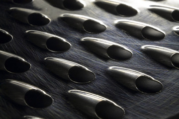 Macro shoot of a grater surface 