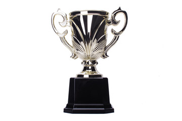 award winning trophy isolated