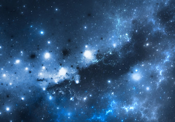 Space background with nebula and stars
