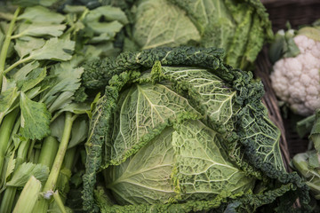 savoy cabbage leaves
