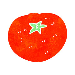 retro cartoon tomato