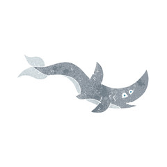 Fototapeta premium retro cartoon shark