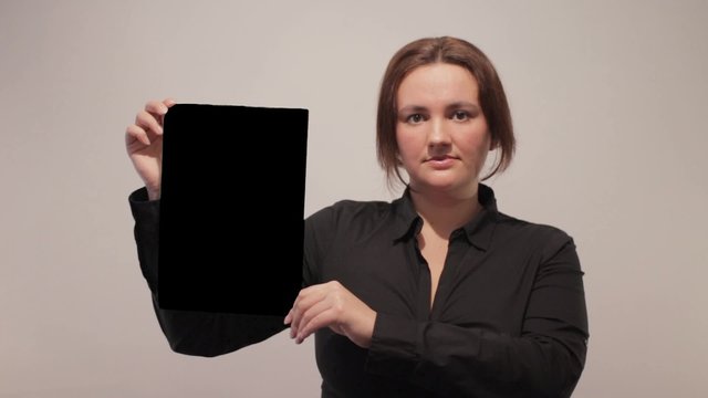 Woman Approve Item on Keyed Board
