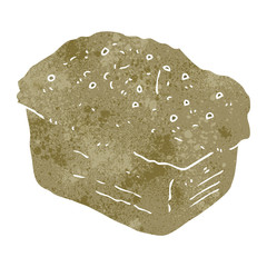 retro cartoon bread