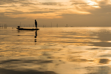 fisherman silhouette