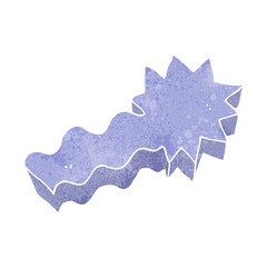 retro cartoon shooting star