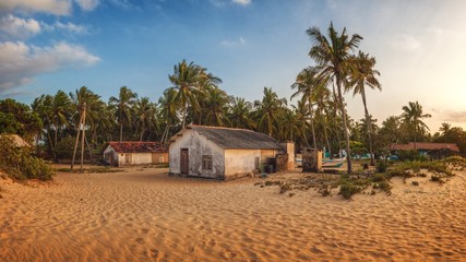 Small Fisherman's Village near Kalpitiya, Sri Lanka