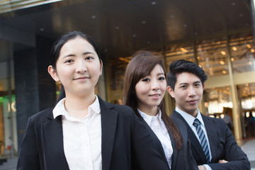 Asian business team