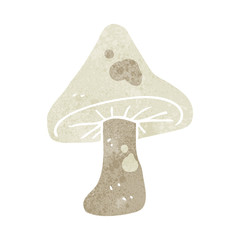 retro cartoon mushroom