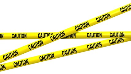 caution tape - isolated