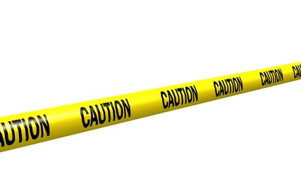 caution tape - isolated