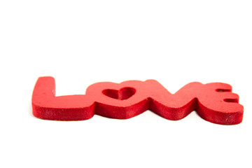 love word on white background