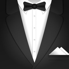 Illustration with male tuxedo