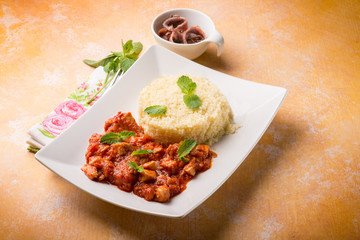 couscous with stew fish