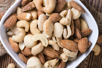 Mixed roasted and salted nuts