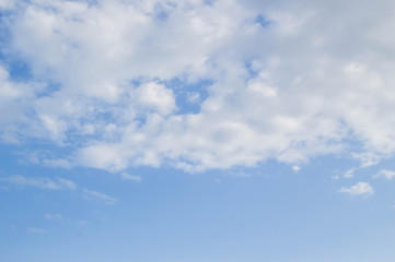 blue sky and white cloud