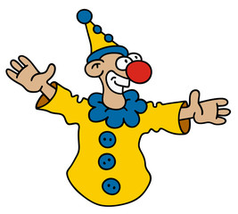 Funny buffo / Hand drawing, vector illustration