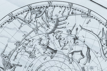 アンティークの天体図