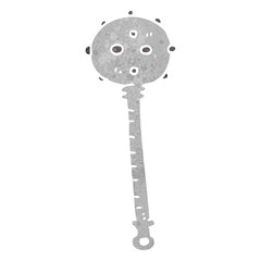 retro cartoon medieval mace