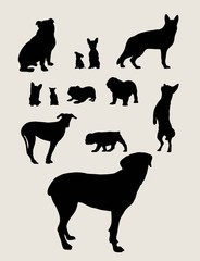 Dog Silhouettes, art vector design