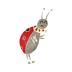 retro cartoon ladybug