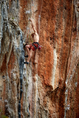 male rock climber 