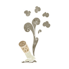 retro cartoon cigarette