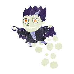 retro cartoon vampire