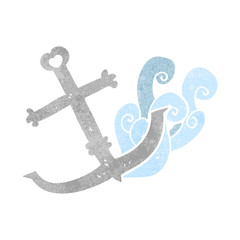 retro cartoon anchor