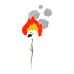 retro cartoon toasted marshmallow