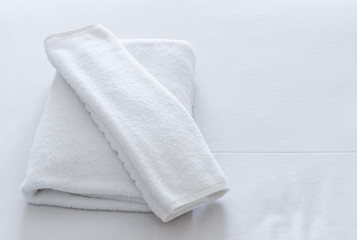 Fototapeta na wymiar White towel set