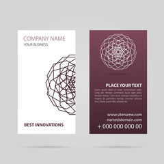 Fototapeta premium Business card with mandala