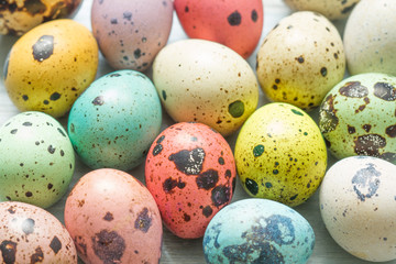 Easter eggs colorful retro background

