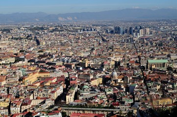 Vista della città di Napoli da Castel Sant'Elmo